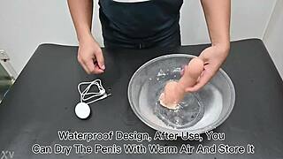 Quality Chinese-made dildo with remote vibration and heat