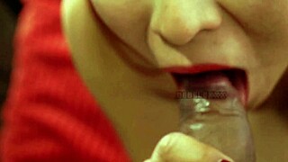 Hey, wanna see a sloppy blowjob turn into rough doggystyle pounding? Craving that action?