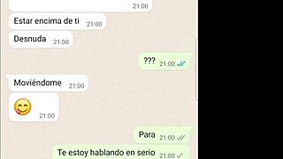 Latina Lady Fucks Secretly on Web Chat Part 2