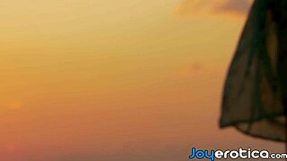 Beautiful Serena J Teases Outdoors with Her Shaved Pussy and Natural Tits