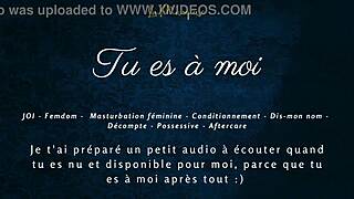 hey, you're mine - follow my french femdom jerk instructions.