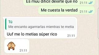 Latina Lady Fucks Secretly on Web Chat Part 2