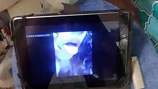 I made a hot tribute to Angeles del Mar with cumshots on her shemale cock