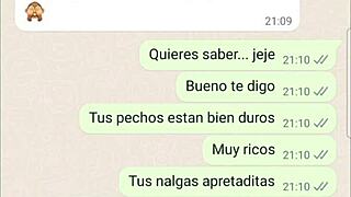 Latina Lady Fucks Secretly on Web Chat Part 2