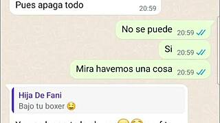 Latina Lady Fucks Secretly on Web Chat Part 2