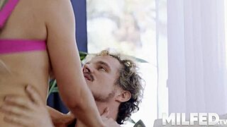 milf lets yoga teacher grope her tight body