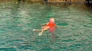 Naked Girl In Blue Water Exhibition