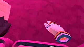 Femboy fun in the rec room with a hot shemale