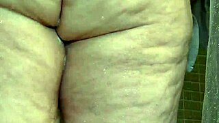 i can’t believe how wet my huge pussy gets in the shower, flashing this big juicy bbw ass for y’all!
