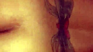 Cheating yellow bone camgirl goes wild on camera