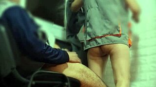 Hidden camera catches cute Mexican architect Nataly riding hard outdoors.