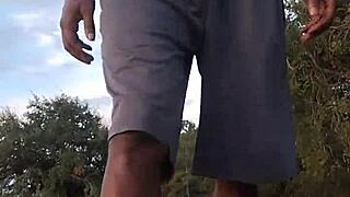 Home video of a black husband with brown eyes making love to his blonde wife