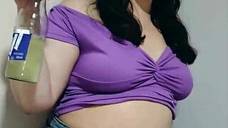 Nicole Teases With Her BBW Belly Play