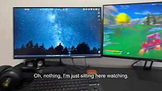 Stepson caught Russian stepmother playing with a fuck doll in close-up POV. She was shocked when I walked in!