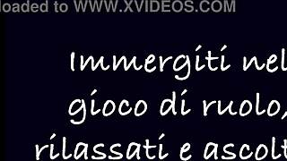 Italian femdom roleplay with face sitting in ep1. Goddess demands full submission.