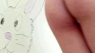 Walking in public wearing bunny lingerie.