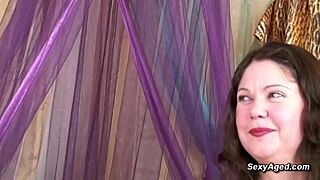 Wild Hairy Mature Lesbians Lick and Pound Each Other with Strap-On