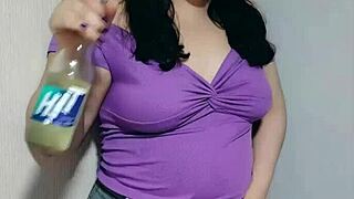 Nicole Teases With Her BBW Belly Play