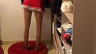 Fui No Meu Quarto No Natal e Fudi Minha Enteada em Anal Teen Action