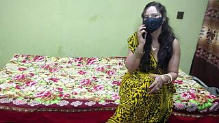 Hot Pakistani aunt seduces her friend in dorm room