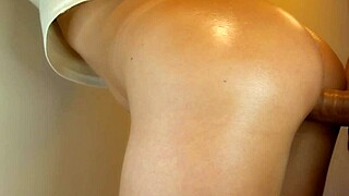 My Japanese step sister bends over