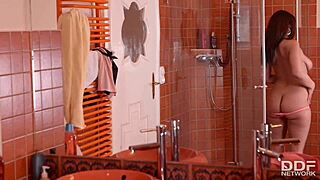 I’m Obsessed with This Busty Spanish Babe Masturbating in Shower