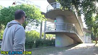 Real Latina Teen Sucks Massive Cock in HD Reality Scene