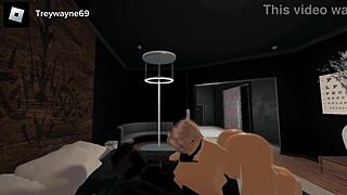 Femboy PAWG Sucks Big Black Cock Deeply Until Cum Explosion