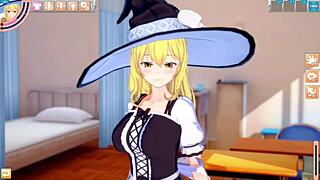 Marisa's Big Tits Squeezed In Touhou Hentai!