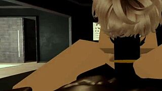 Femboy PAWG Sucks Big Black Cock Deeply Until Cum Explosion