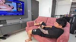 My shy brother masturbates to XXX videos and I teach him how to please a woman. Amateurs, Anal, Ass, Assfucking, Big ass, Cum, Homemade, Latina, Masturbation, Not sister, Sex, Sexy, Squirting, Taboo, Teen, Tits