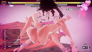 Hey, check out this wild lesbian battle with anal fingering!