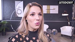 Sexy teen dares to take huge Italian cock anally - her limit