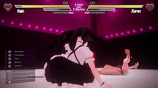 Hey, check out this wild lesbian battle with anal fingering!