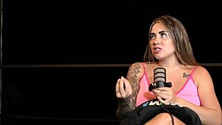 Interview Turns Wild as Sara Blonde Masturbates and Squirts Publicly