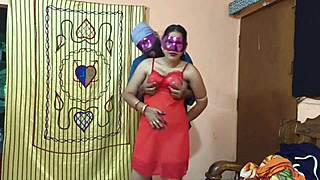 Shy Indian bhabhi gets rough anal creampie from her landlord