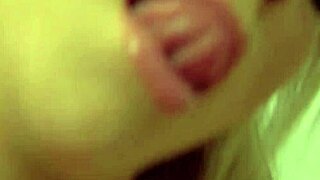 Blonde Tasha Reign slides dildo in cunt.