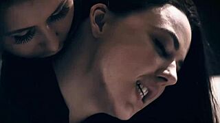 Horny Stepfather Joins Stepdaughter And Her Lesbian Girlfriend For A Wild Threesome.