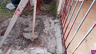 Paying the handyman with my ass and squirt