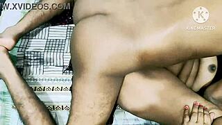 Desi wife gets hardcore pounding like never before. Is this too rough?