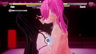 Hey, check out this wild lesbian battle with anal fingering!