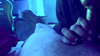 She gives a hardcore blowjob and gets a facial in 5 minutes