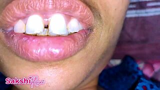 Closeup of moaning Indian girl getting fucked by friend