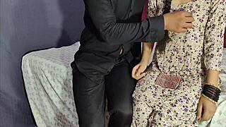 desi bhabhi sneaks wild bedroom fuck with husband and cum inside