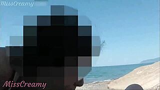 A compilation of oral sex performed by amateurs at a public beach in France