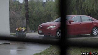 feeling the intense pleasure of a black monster cock railing from behind