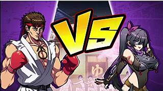 Female fist enthusiast performs intense blowjob on big tits and ass