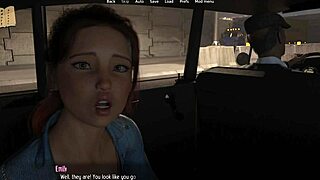 3D visual novel with curvy girl in halfway house setting