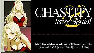 F4m Chastity Tease Audio with Femdom Elements in Hentai Style