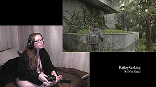 naked last of us 2 play thru, part 7, umm... my big ass jiggles too much!